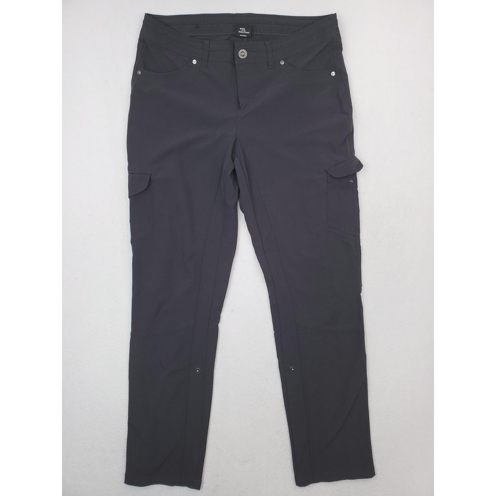 Kuhl Freeflex Pants Womens 10 Regular Gray Hiking Cargo Stretch Ankle Trail